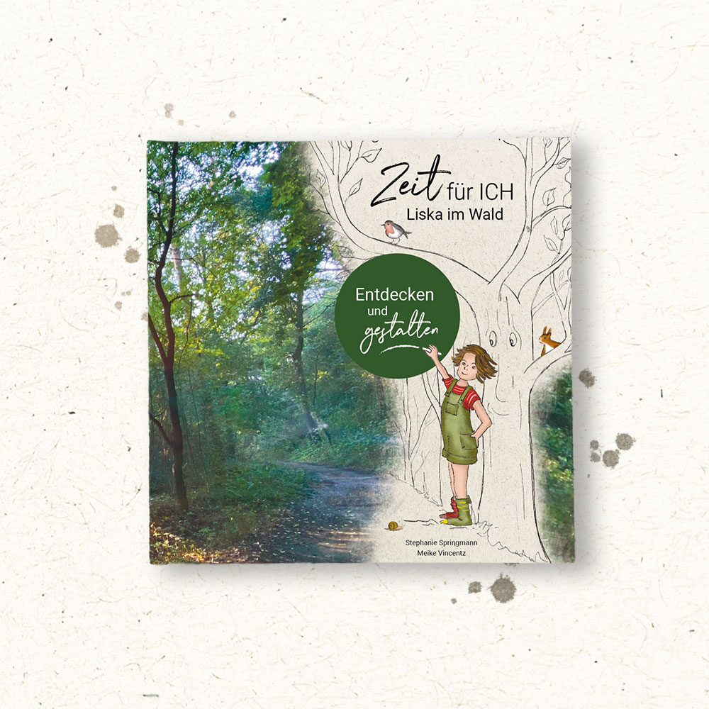 Produktbild, Cover Liska im Wald, Entdecken und gestalten, Kreativheft zum Buch